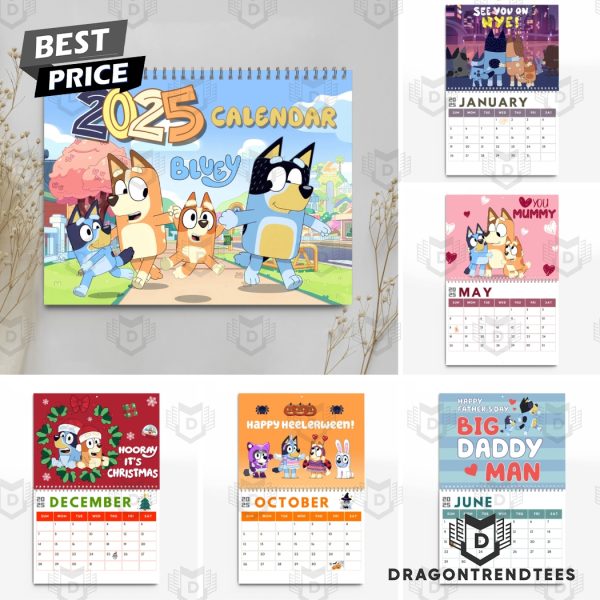 Bluey New Year 2025 Calendar