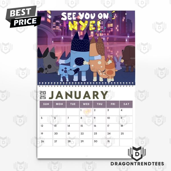 Bluey New Year 2025 Calendar