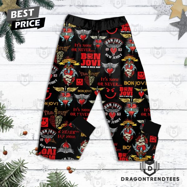 Bon Jovi Rockin Around The Christmas Tree Signature Pajamas Set