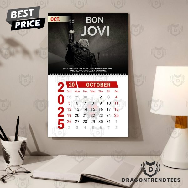 Bon Jovi The People House 2025 Calendar