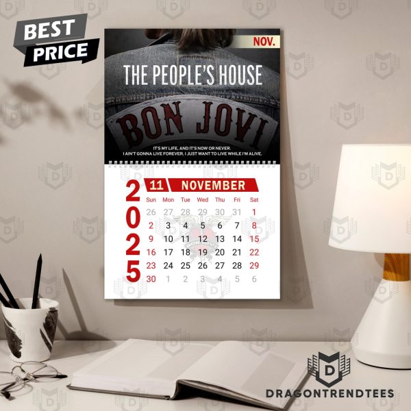 Bon Jovi The People House 2025 Calendar