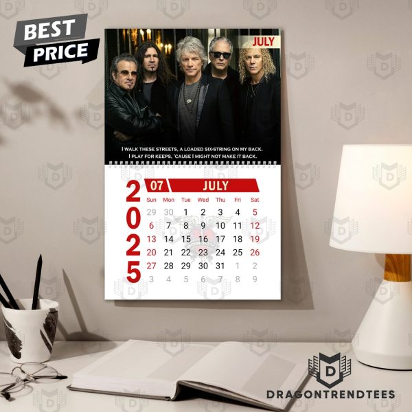 Bon Jovi The People House 2025 Calendar