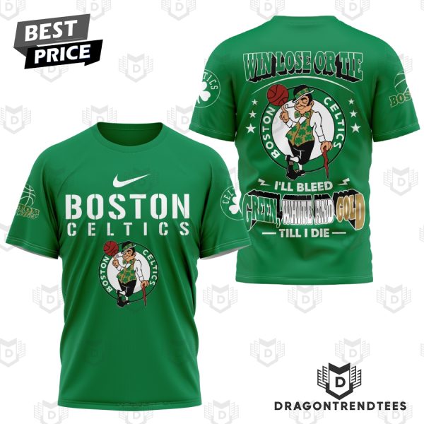 Boston Celtics Win Lose Or Tie 3D T-Shirt