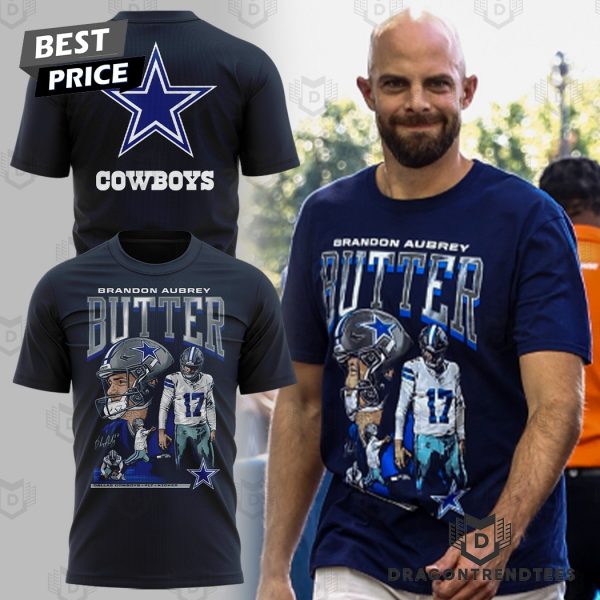 Brandon Aubrey Butter Dallas Cowboys 3D T-Shirt