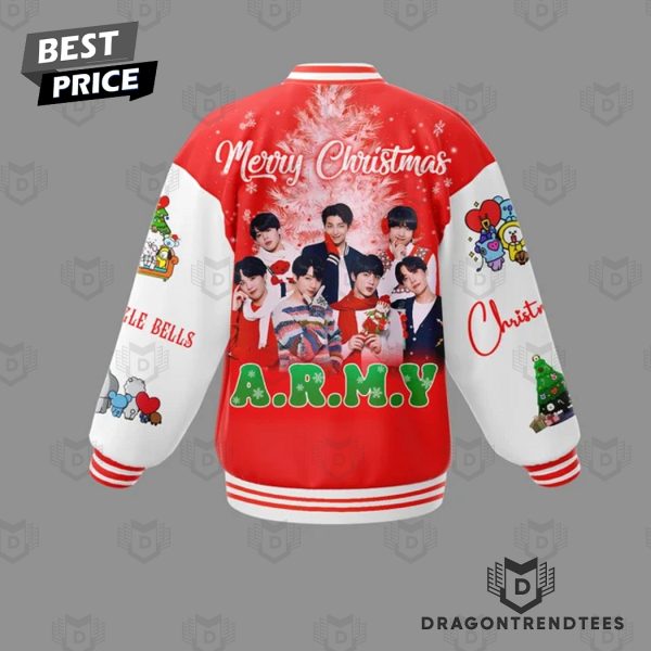 BTS Merry Christmas Army Baseball Jacket