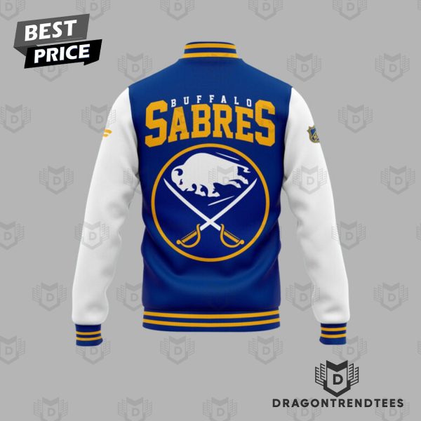 Buffalo Sabres Hokey Team Logo Baseball Jacket