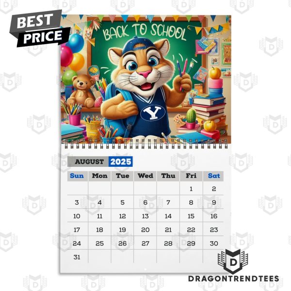 BYU Cougars Football Go Cougars 2025 Calendar