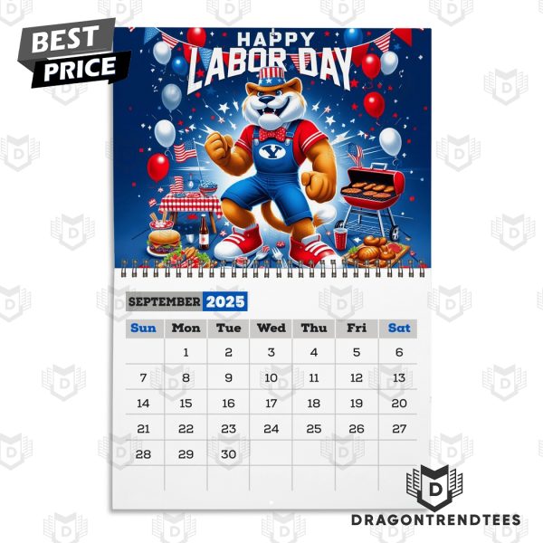 BYU Cougars Football Go Cougars 2025 Calendar