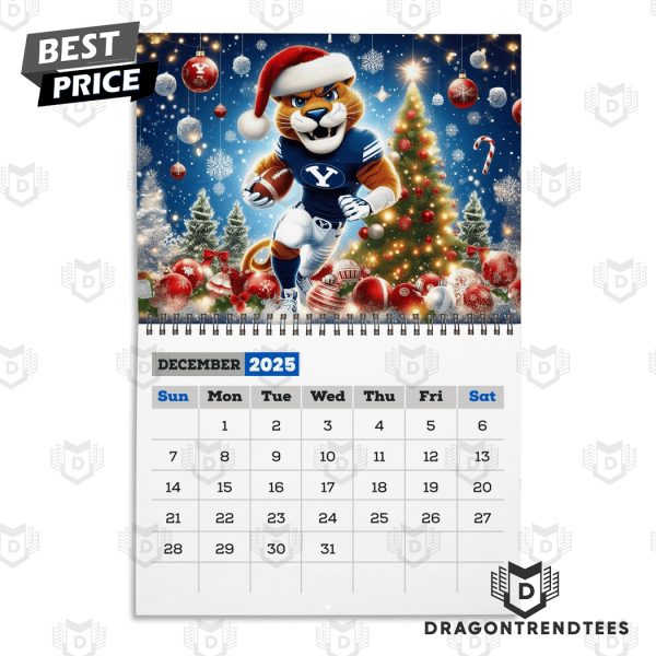 BYU Cougars Football Go Cougars 2025 Calendar