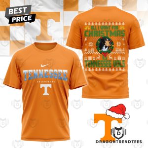 All I Want For Christmas Tennessee Volunteers 3D T-Shirt