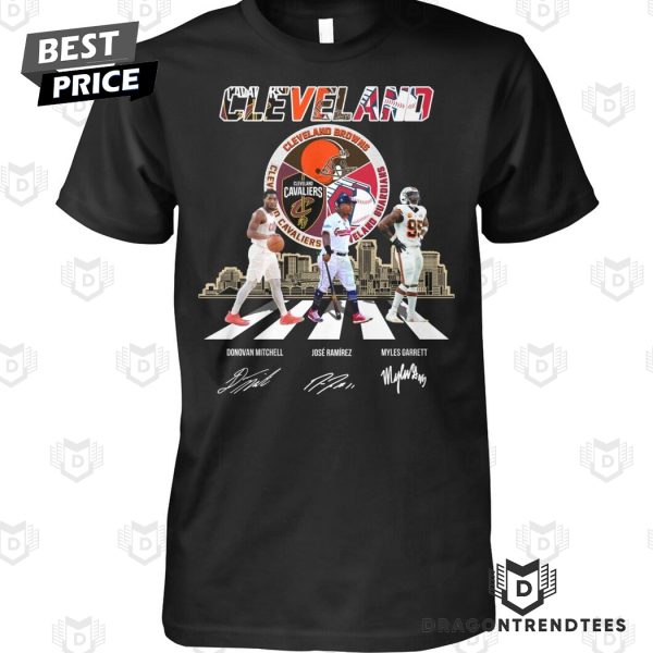 Cleveland Browns x Cleveland Guardians x Cleveland Cavaliers Signature Unisex T-Shirt