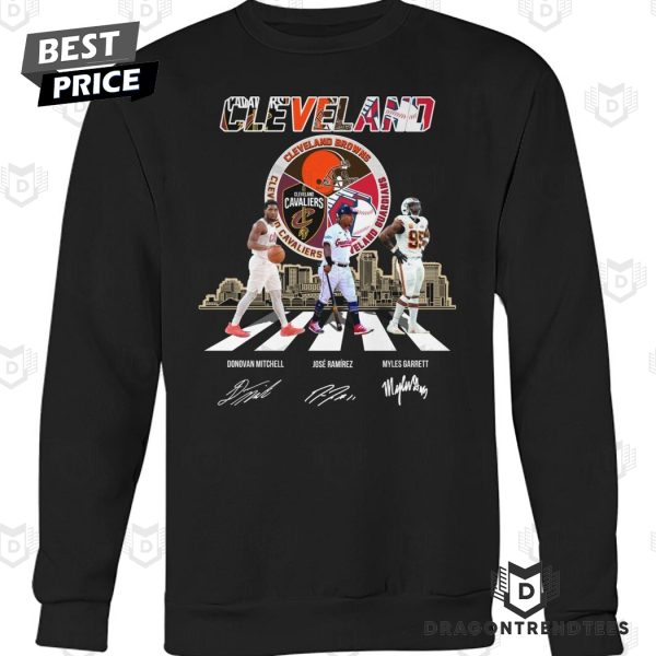 Cleveland Browns x Cleveland Guardians x Cleveland Cavaliers Signature Unisex T-Shirt