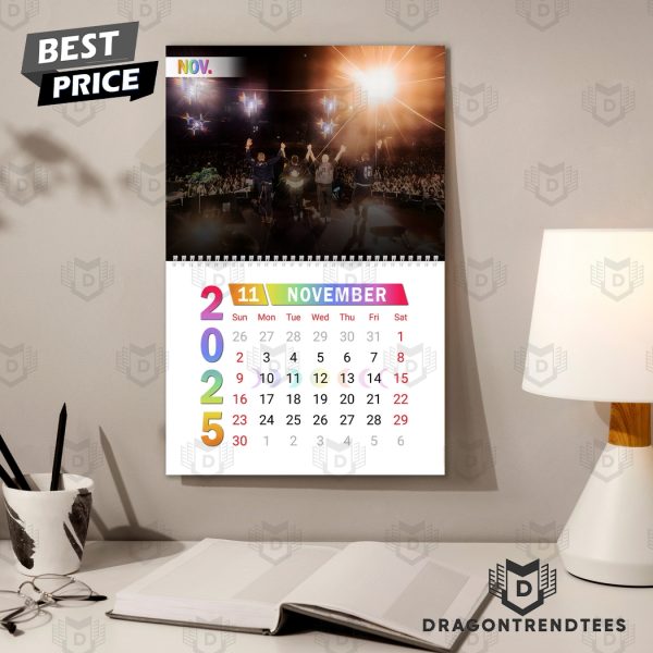 Coldplay Happy 2025 Calendar