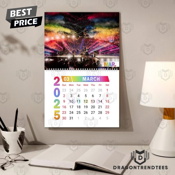 Coldplay Happy 2025 Calendar