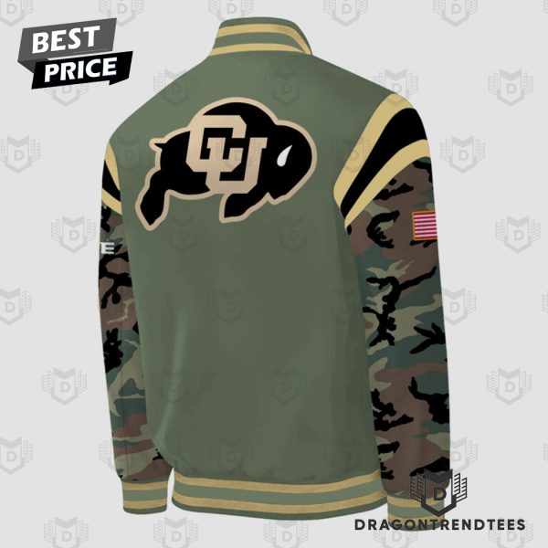 Colorado Buffaloes Football 2024 Military Appreciation Baseball Jacket