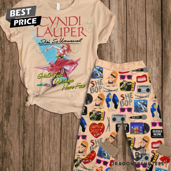 Cyndi Lauper Girls Just Want To Have Fun Pajamas Set