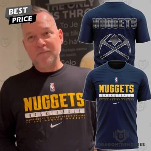 Denver Nuggets Basketball Blue 3D T-Shirt