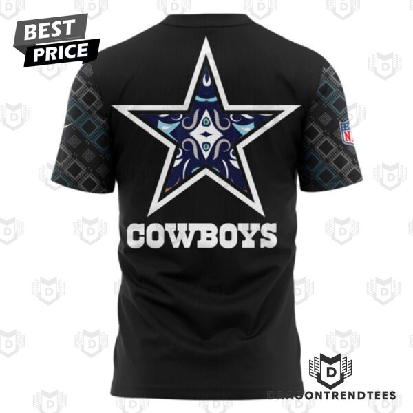 Dallas Cowboys 2024 Native American Heritage Month 3D T-Shirt