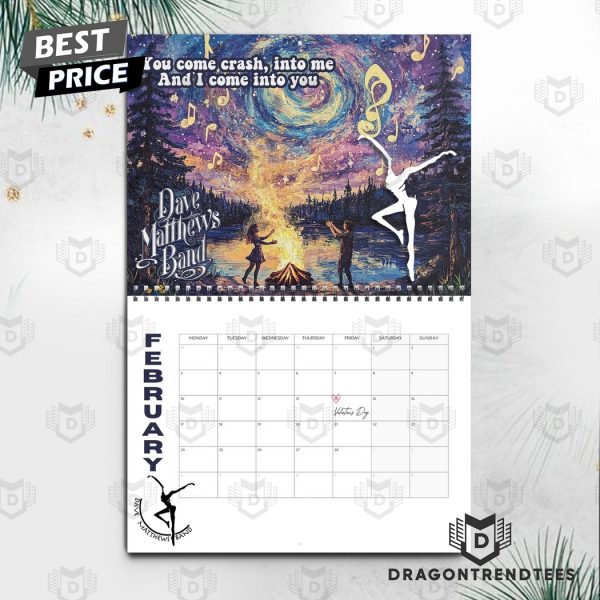 Dave Matthews Band New Year 2025 Calendar