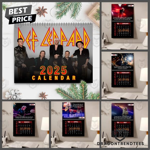 Def Leppard New Year 2025 Calendar