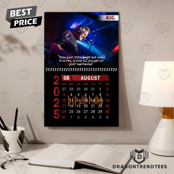 Def Leppard New Year 2025 Calendar