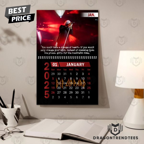 Def Leppard New Year 2025 Calendar