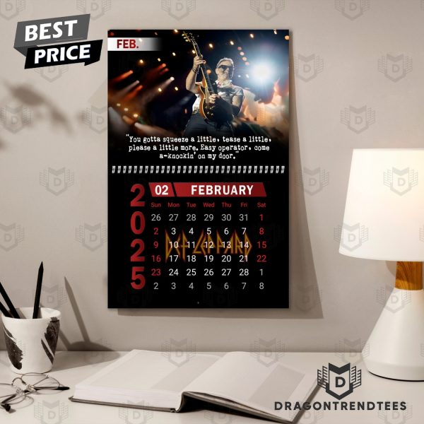 Def Leppard New Year 2025 Calendar