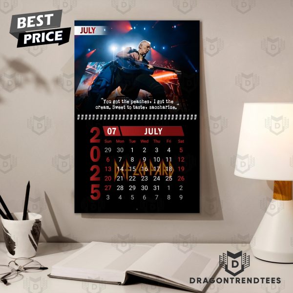 Def Leppard New Year 2025 Calendar