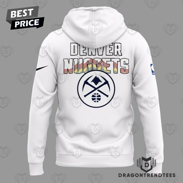 Denver Nuggets Basketball 5280 Hoodie – White