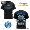 Houston Texans Happy Thanksgiving – Turkey And Touchdowns 3D T-Shirt