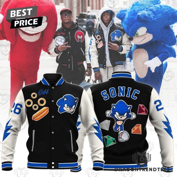 Detroit Lions X Sonic Baseball Jacket