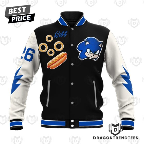 Detroit Lions X Sonic Baseball Jacket