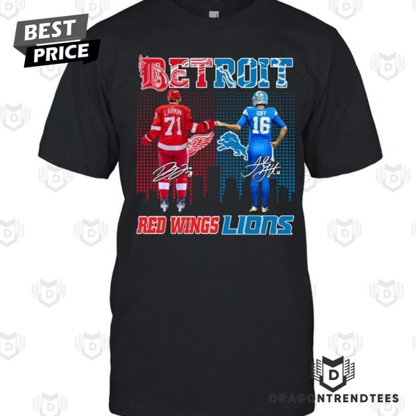 Detroit Red Wings x Detroit Lions Signature Unisex T-Shirt