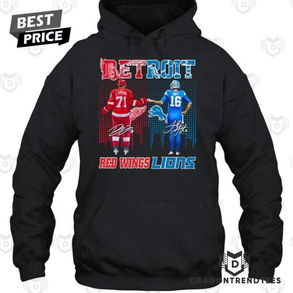 Detroit Red Wings x Detroit Lions Signature Unisex T-Shirt