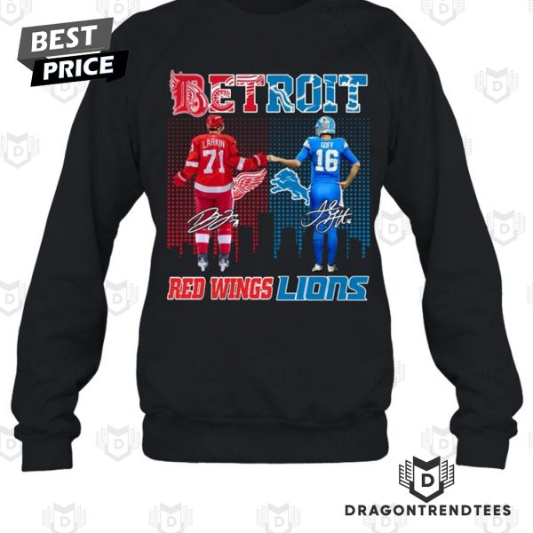 Detroit Red Wings x Detroit Lions Signature Unisex T-Shirt