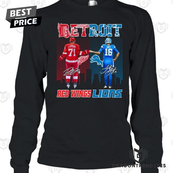 Detroit Red Wings x Detroit Lions Signature Unisex T-Shirt