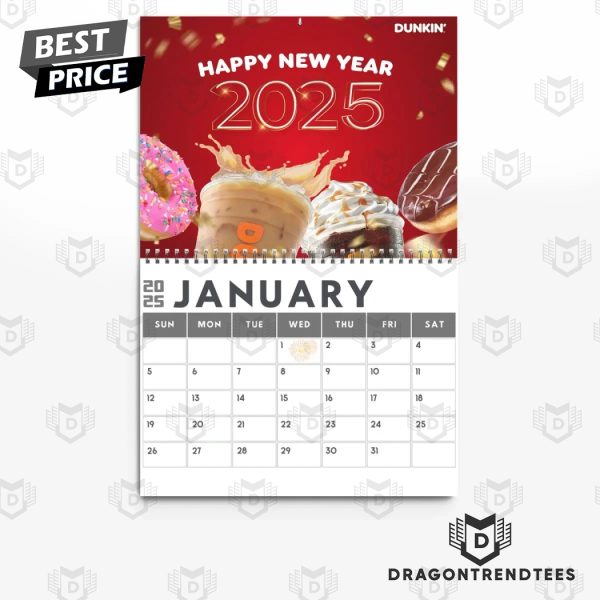 Dunkin Donuts In Love With Donuts 2025 Calendar