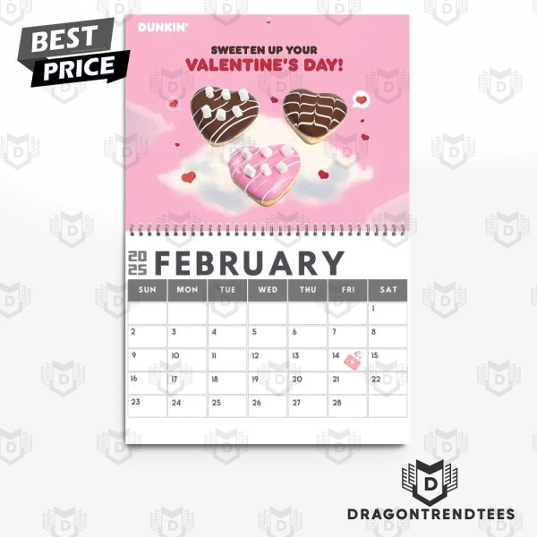 Dunkin Donuts In Love With Donuts 2025 Calendar