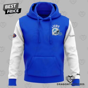 Shaboozey x Detroit Lions Logo Design Hoodie – Blue