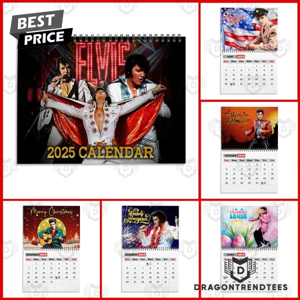 Elvis Presley New Year 2025 Calendar