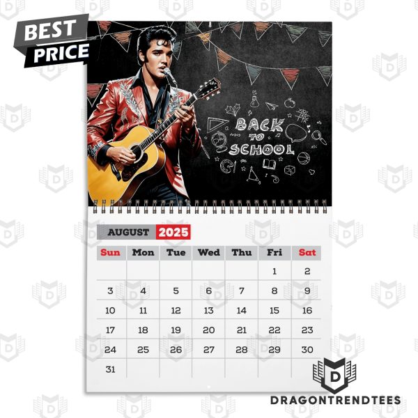 Elvis Presley New Year 2025 Calendar