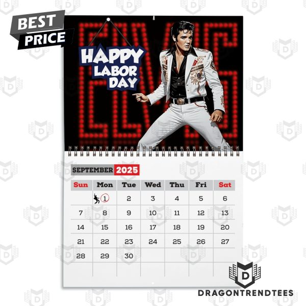 Elvis Presley New Year 2025 Calendar