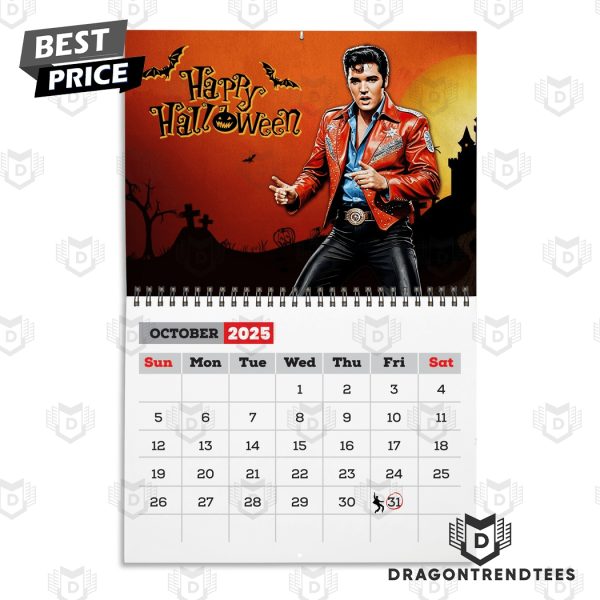 Elvis Presley New Year 2025 Calendar