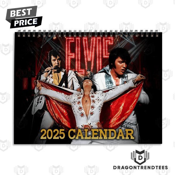 Elvis Presley New Year 2025 Calendar