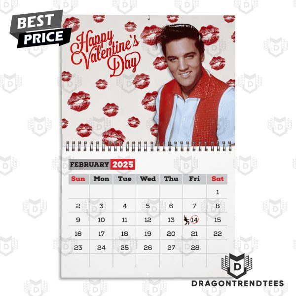 Elvis Presley New Year 2025 Calendar