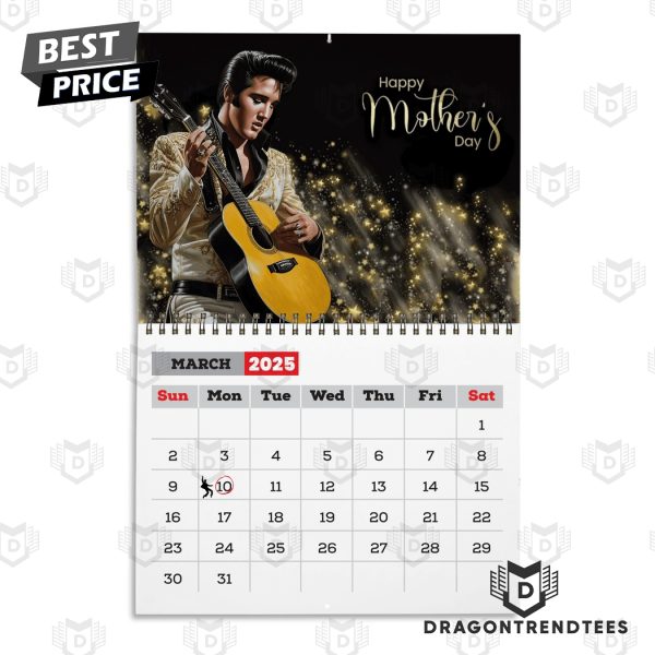 Elvis Presley New Year 2025 Calendar