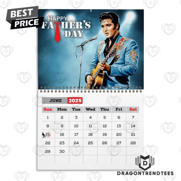 Elvis Presley New Year 2025 Calendar