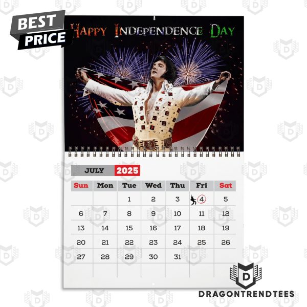 Elvis Presley New Year 2025 Calendar