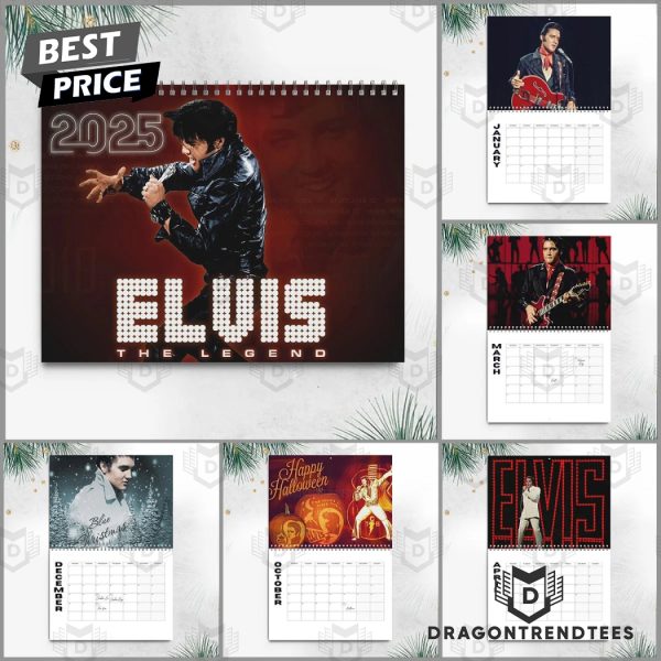 Elvis Presley The Legend 2025 Calendar