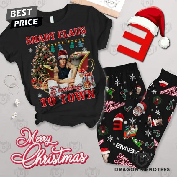 Eminem Shady Claus Is Coming To Town Pajamas Set